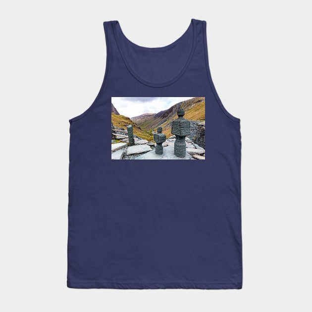 Honister Slate Mine Sculptures Tank Top by tommysphotos